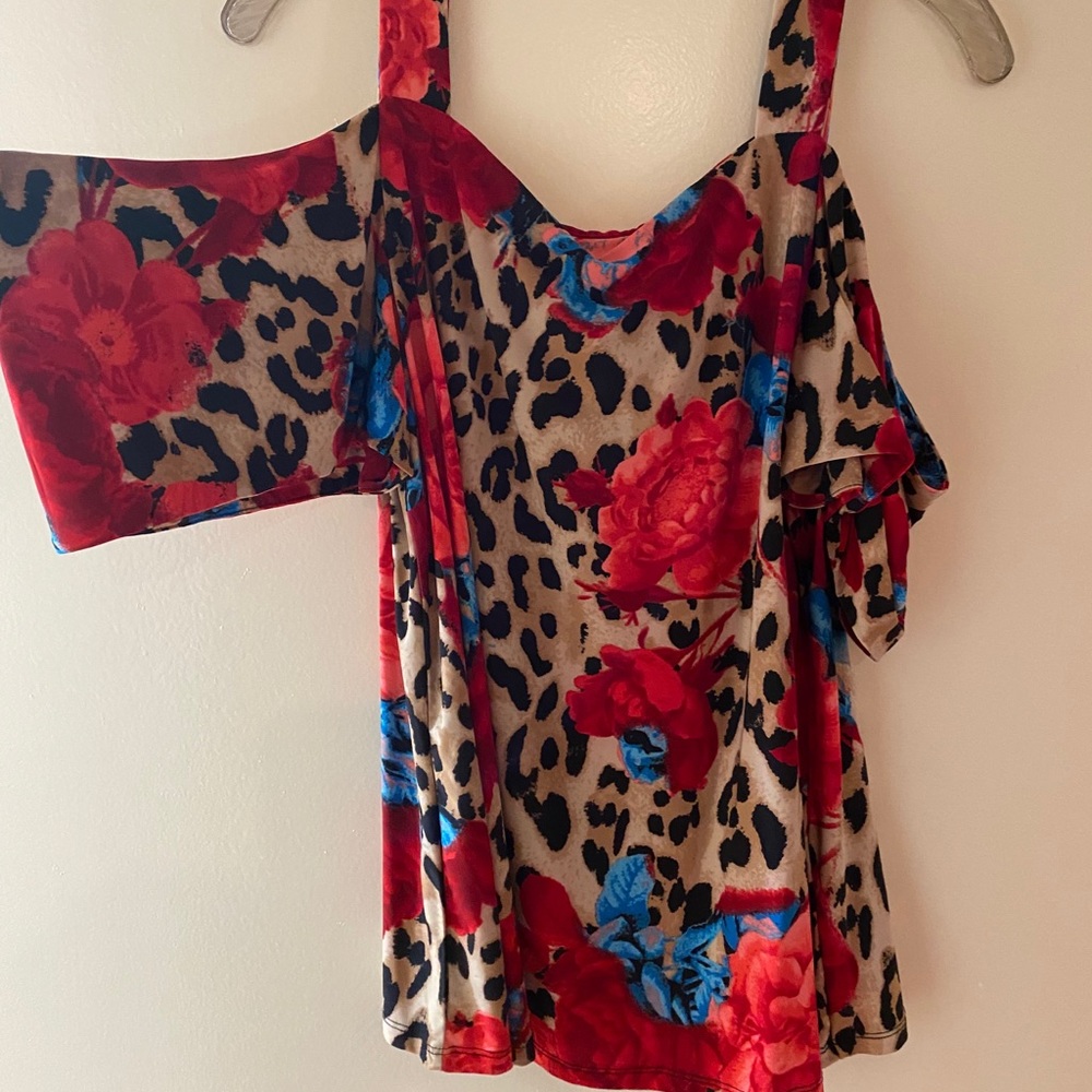 Large INC top, off shoulder